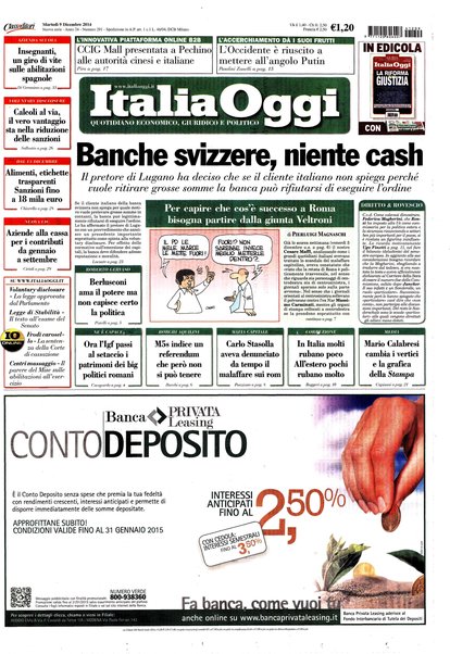 Italia oggi : quotidiano di economia finanza e politica